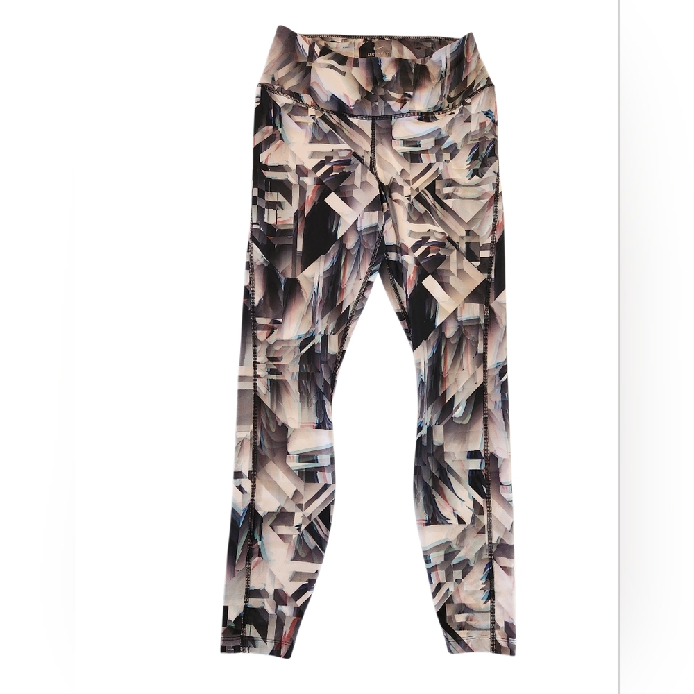 Nike Dri-FIT Multicolor Abstract Print Leggings - Women's Size Large